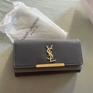 Grey YSL Wallet